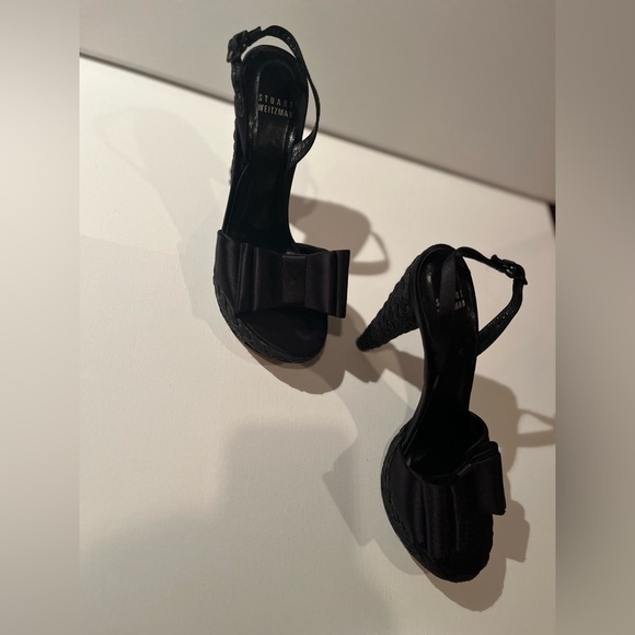 Stuart Weitzman Sandals Espadrille Style High Cone Heel Platform Sz EU36/6 - Picture 6 of 15